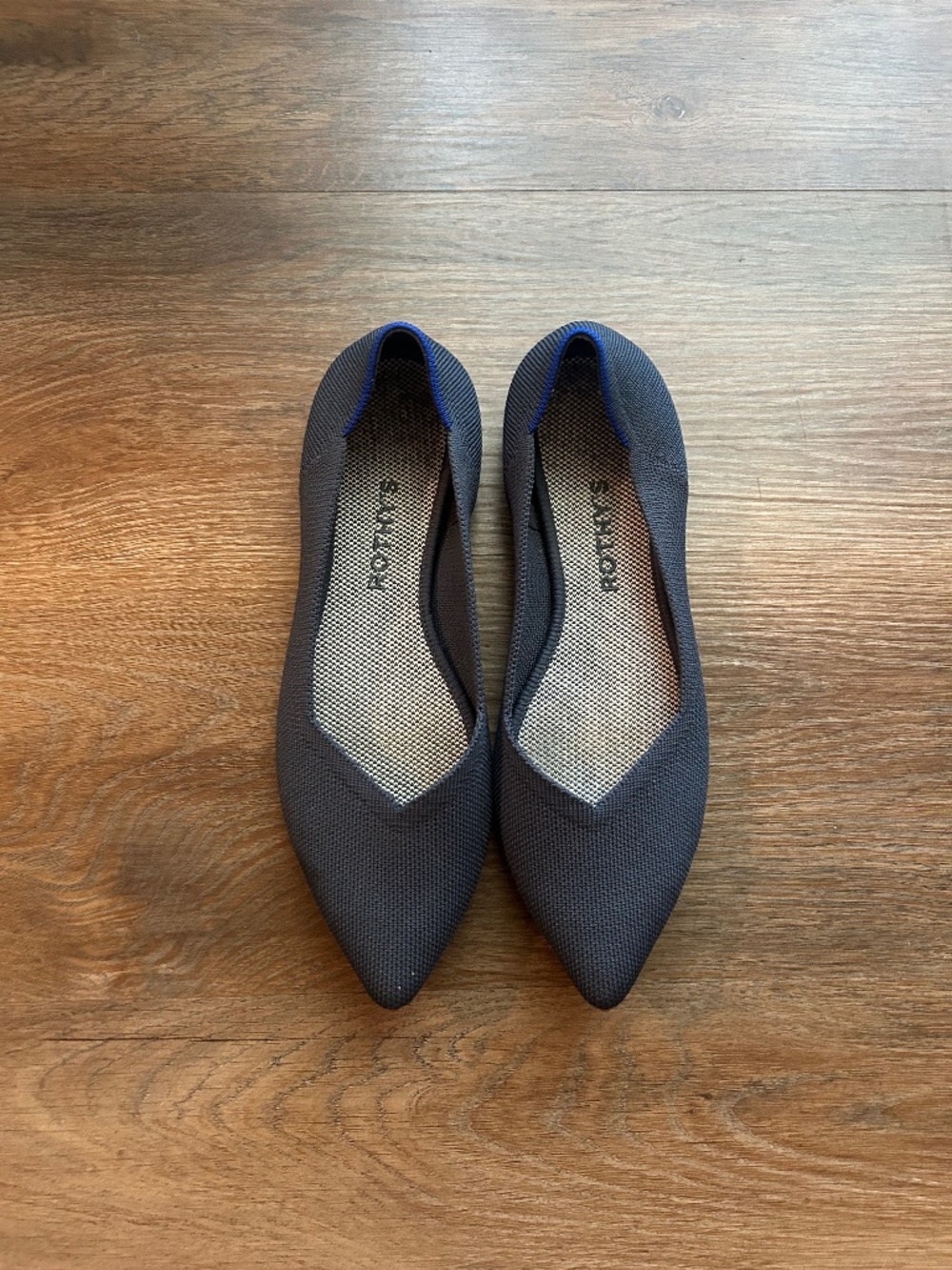 Rothy's NWOT Navy Blue Point Knit Shoes 8.5
